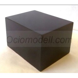 PEANA 40 mm Rectangular, 12 x 8 cm, lacado negro. Marca Peanas.net. Ref: 9011.