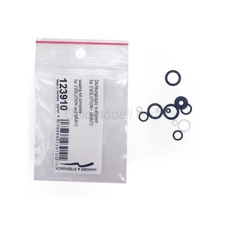 SET DE JUNTAS TÓRICAS Evo, Focus, Grafo. Marca Harder & Steenbeck. Ref: 123910.