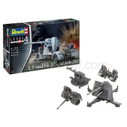 8,8 cm Flak 37 + Sd.Anh.202. Escala 1:72. Marca Revell. Ref: 03325.