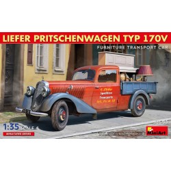 LIEFER PRITSCHENWAGEN TYP 170V. FURNITURE TRANSPORT CAR. Escala 1:35. Marca Miniart. Ref: 38065.