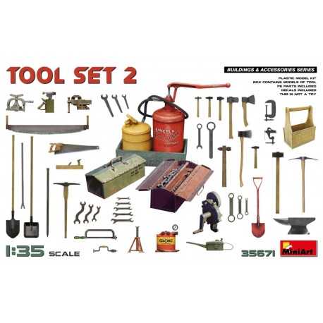 TOOL SET 2. Escala 1:35. Marca Miniart. Ref: 35671.
