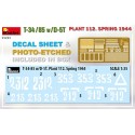 T-34/85 w/D-5T PLANT 112. SPRING 1944. Escala 1:35. Marca Miniart. Ref: 35293.