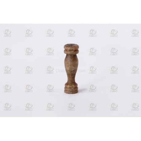 Columnas madera nogal 11 mm. 10 unidades. Marca Amati. Ref: 403511, 4035/11.