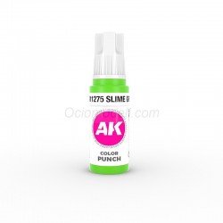 Acrílicos de 3rd Generación, SLIME GREEN – COLOR PUNCH. Bote 17 ml. Marca Ak-Interactive. Ref: Ak11275.
