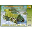 BA-3 mod. 1934 Soviet WW2 Armored Car. Escala 1:35. Marca Zvezda. Ref: 3546.