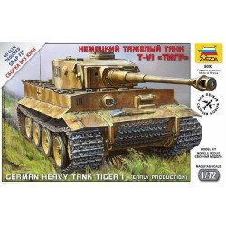 German Heavy Tank Tiger I. Escala 1:72. Marca Zvezda. Ref: 5002.