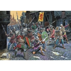 French Infantry 100 Years War (14th - 15th Century). Escala 1:72. Marca Zvezda. Ref: 8053.