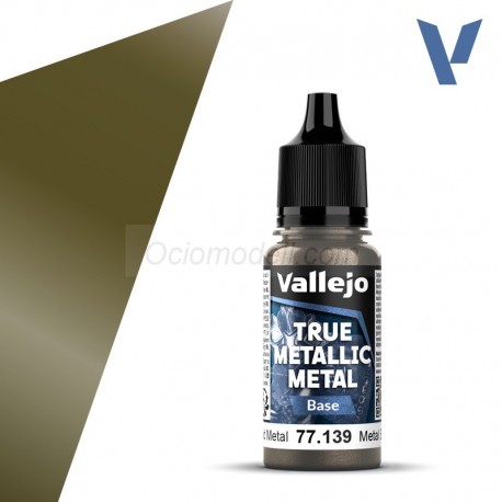 TRUE METALLIC METAL, Metal Envejecido, BASE. Marca Vallejo. Ref: 77139, 77.139.