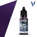 TRUE METALLIC METAL, Violeta Celestial, SHADE. Marca Vallejo. Ref: 77149, 77.149.