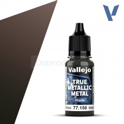 TRUE METALLIC METAL, Metal Oxidado, SHADE. Marca Vallejo. Ref: 77158, 77.158.