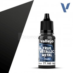 TRUE METALLIC METAL, Negro Obsidiana, SHADE. Marca Vallejo. Ref: 77160, 77.160.
