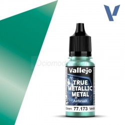 TRUE METALLIC METAL, Turquesa Hidra, AIRBRUSH. Marca Vallejo. Ref: 77172, 77.172.