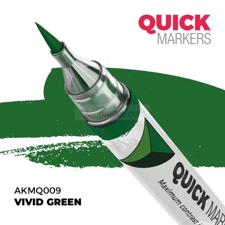 VIVID GREEN – QUICK MARKER. Marca AK Interactive. Ref: AKMQ009.