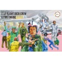 FDC-2 U.S. Navy Flight Deck Crew & Fire Engine. Escala 1:72. Marca Fujimi. Ref: 723464.