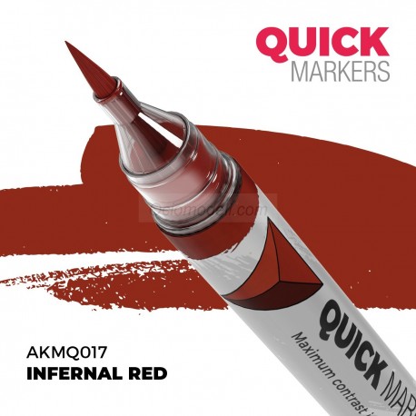 INFERNAL RED – QUICK MARKER. Marca AK Interactive. Ref: AKMQ017.