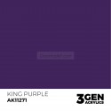 Acrílicos de 3rd Generación, KING PURPLE – COLOR PUNCH. Bote 17 ml. Marca Ak-Interactive. Ref: Ak11271.