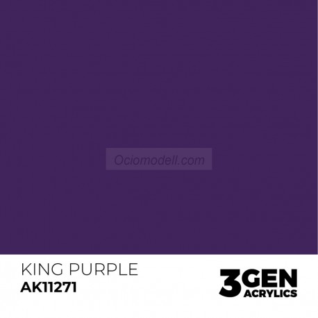 Acrílicos de 3rd Generación, KING PURPLE – COLOR PUNCH. Bote 17 ml. Marca Ak-Interactive. Ref: Ak11271.