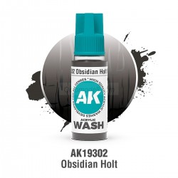 ACRYLIC WASH, OBSIDIAN HOLT. Bote 17 ml. Marca Ak-Interactive. Ref: Ak19302.