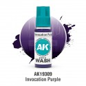 ACRYLIC WASH, INVOCATION PURPLE. Bote 17 ml. Marca Ak-Interactive. Ref: Ak19309.