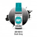ACRYLIC WASH, DARK GREY. Bote 17 ml. Marca Ak-Interactive. Ref: Ak19314.
