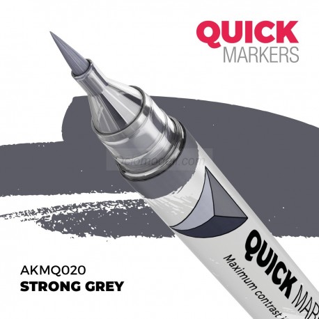 STRONG GREY – QUICK MARKER. Marca AK Interactive. Ref: AKMQ020.