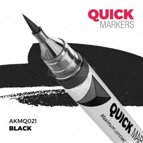 BLACK – QUICK MARKER. Marca AK Interactive. Ref: AKMQ021.