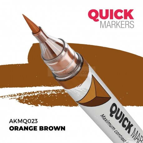 ORANGE BROWN – QUICK MARKER. Marca AK Interactive. Ref: AKMQ023.