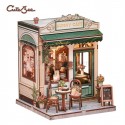Miniature Miniature House Cafetería "Sunny Cafe", 233pz. Marca CUTEBEE. Ref: CWGC208.