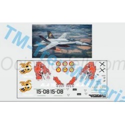 Calcas Avión Caza F18 "15-08", decoración "gris ALA 15 "35º ANIVERSARIO"". Escala 1:48. Marca Trenmilitaria. Ref: 000_9160.