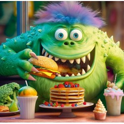 Puzzle Disfrute de la comida, Enjoy Your Meal, 500 pz. Marca Cherry Pazzi. Ref: 20104.