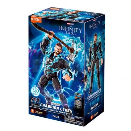Figura Champion Class Marvel Infinity Saga: Thor. 13cm. Marca BLOKEES. Ref: 73921.