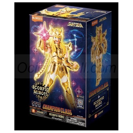 Figura Champion Class Saint Seiya: Scorpio Miro. 13cm. Marca BLOKEES. Ref: 75004.