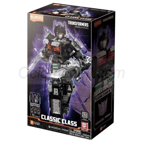 Figura Classic Class Transformers 08: Nemesis Prime (Light-Up Eyes & Chest), 13cm. Marca BLOKEES. Ref: 71155.