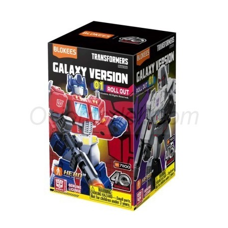 Caja Sorpresa Galaxy Version 01 - Transformers: Roll Out, 1 figura sorpresa, 10cm. Marca BLOKEES. Ref: 71100.