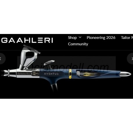 Aerógrafo Aventus Midnight Tide Barbatos Rex Ver. aguja 0.2 y 0.4 mm y doble cazoleta. Marca Gaahleri. Ref: 45732.