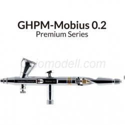 Aerógrafo Premium Series GHPM-Mobius 0.2mm. Marca Gaahleri. Ref: 40850.
