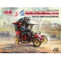 Coche Taxi Car w/French Infantry Battle of the Marne 1914 . Escala 1:35. Marca ICM. Ref: 35660.
