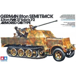 Tanque semi-oruga, 8t. SEMI-TRACK SD.KFZ. 7/2 . Escala 1:35. Marca Tamiya. Ref: 35144.