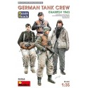 FIGURAS ALEMANES CARRISTAS,GERMAN TANK CREW. KHARKOV 1943. RESIN HEADS. Escala 1:35. Marca Miniart. Ref: 35354.