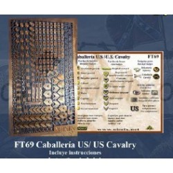 US CAVALRY INSIGNIAS, Guerra civil Americana 1861-65. Marca Nimix. Ref: FT69.