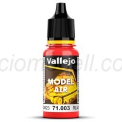 Acrilico Model Air Rojo Escarlata. Bote 17 ml. Marca Vallejo. Ref: 71.003, 71003.