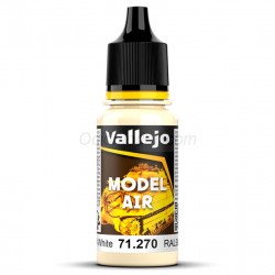 Acrilico Model Air RAL9001 Weiss, blanco. Bote 17 ml. Marca Vallejo. Ref: 71.270, 71270.