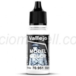 Acrilico Model Color, Blanco, ( 001 ). Bote 17 ml. Marca Vallejo. Ref: 70.951, 70951.
