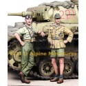 Figuras carristas WWII German Panzer Ace Set (2 figs). Escala 1:35. Marca Alpine MIniatures. Ref: 35292.