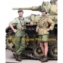 Figuras carristas WWII German Panzer Ace Set (2 figs). Escala 1:35. Marca Alpine MIniatures. Ref: 35292.