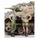 Figuras carristas WWII German Panzer Ace Set (2 figs). Escala 1:35. Marca Alpine MIniatures. Ref: 35292.