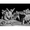 Goya «Los fusilamientos del 3 de Mayo», 13 figuras + base. 54mm. Marca Kilgore HD Miniature. Ref: GOYA.