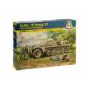 Vehículo Sd.Kfz. 10 DEMAG D7 with 4 figuras German paracaidistas y 3 calcas. Escala 1:35. Marca Italeri. Ref: 6561.