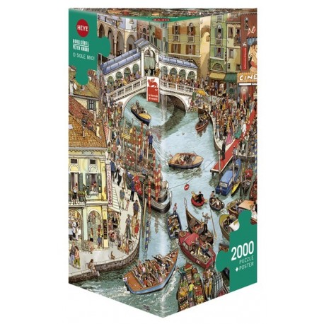 O SOLE MIO!!!. Puzzle horizontal, 2000 pz. Marca Heye. Ref: 29843.