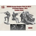 Figuras German Bomber Pilots for He111, Combat Status. 5uds. Escala 1:35. Marca Bordermodel. Ref: BR-008.